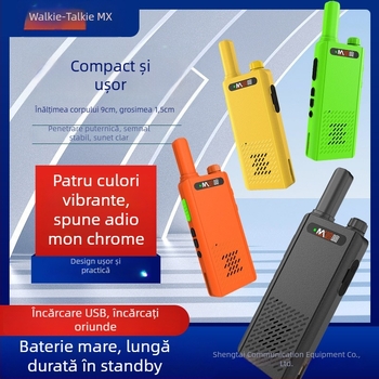 Radio portabil profesionist i9: 400-470 MHz, 5 W, 16 canale, baterie Li-Ion