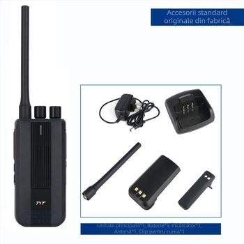 Radio portabil DMR digital cu criptare AES-256, putere de ieșire 10W, 256 canale, interval de frecvență VHF/UHF