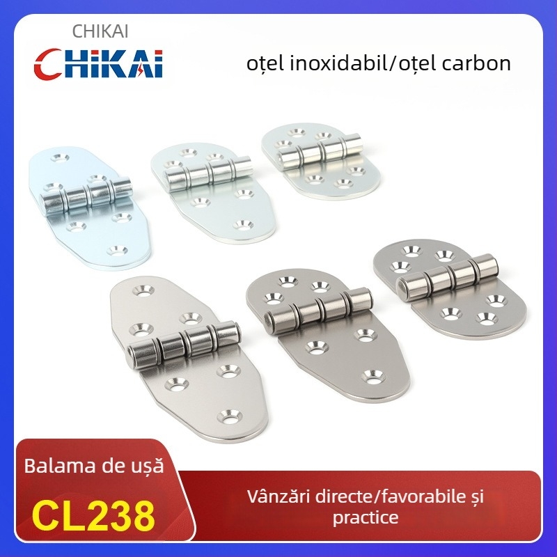 CL238-1/CL238-2/CL238-3 balamale de colț pentru dulapuri de control, din fier și oțel inoxidabil, finisajul suprafeței: vibrație lucioasă / galvanizat, marcă: Chikai