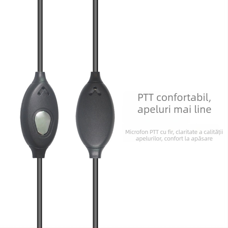 Headset Curve de Lei Jiesheng, cablu 150 cm, pentru radioul UV5R