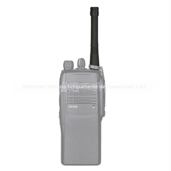 Antena pentru radiouri GP300/GP88/GP328/GP68 – UHF, rază 10–50 km, fără baterie, rezistentă la praf
