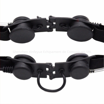 YIDATON Z2003 microfon de gât pentru headset tactic – rază 1.5-3 km, cablu 1.2 m, fără baterie, anti-interferență