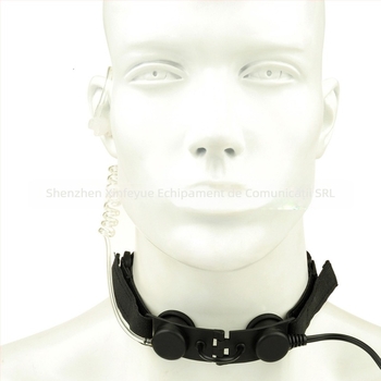 YIDATON Z2003 microfon de gât pentru headset tactic – rază 1.5-3 km, cablu 1.2 m, fără baterie, anti-interferență