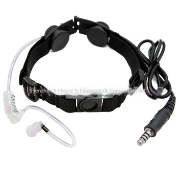 YIDATON Z2003 microfon de gât pentru headset tactic – rază 1.5-3 km, cablu 1.2 m, fără baterie, anti-interferență