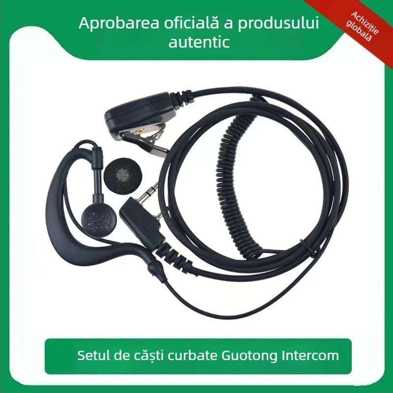Motorola intercom headset Curve-K/M-Head, cablu dedicat plug-in, 5W RF ieșire, baterie litiu, anti-cadere, pentru întâlniri de afaceri de înaltă clasă