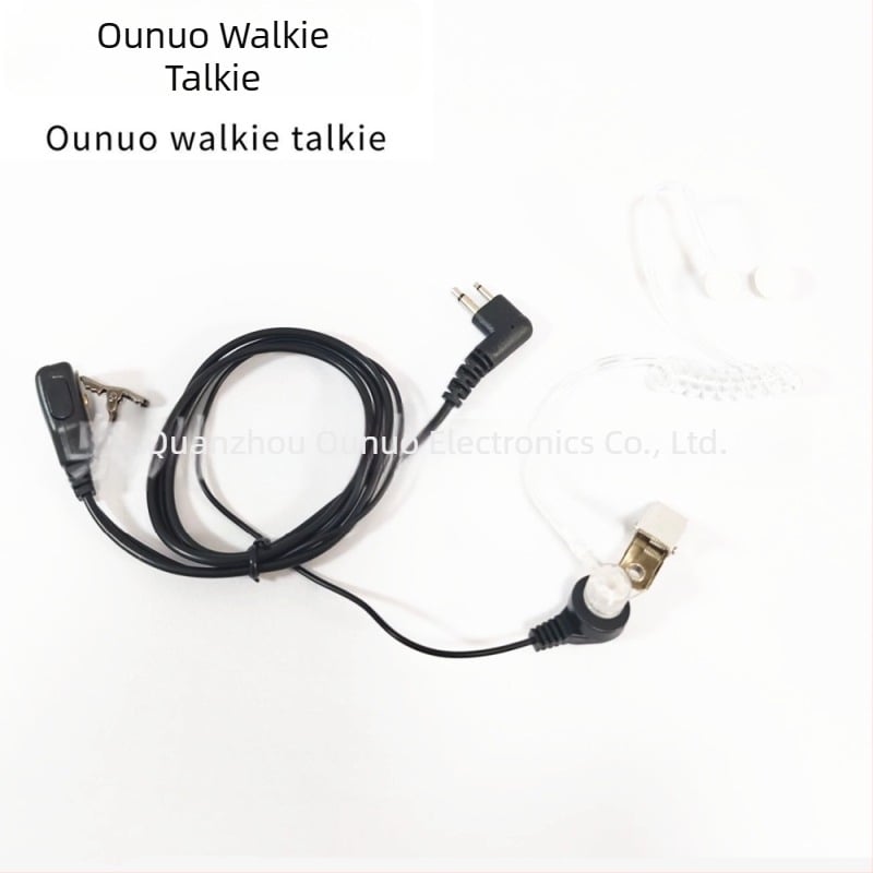 Clip pentru tubul de aer al căștii pentru radio, Guotong-compatibil cu Motorola GP68/88/300 M-Head, rezistent la praf, fără baterie, rază 1,5–3 km