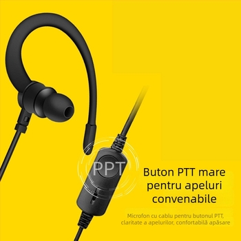 Headset Baofeng 995 pentru radioul portabil K-head, impedanță 0,5 Ω