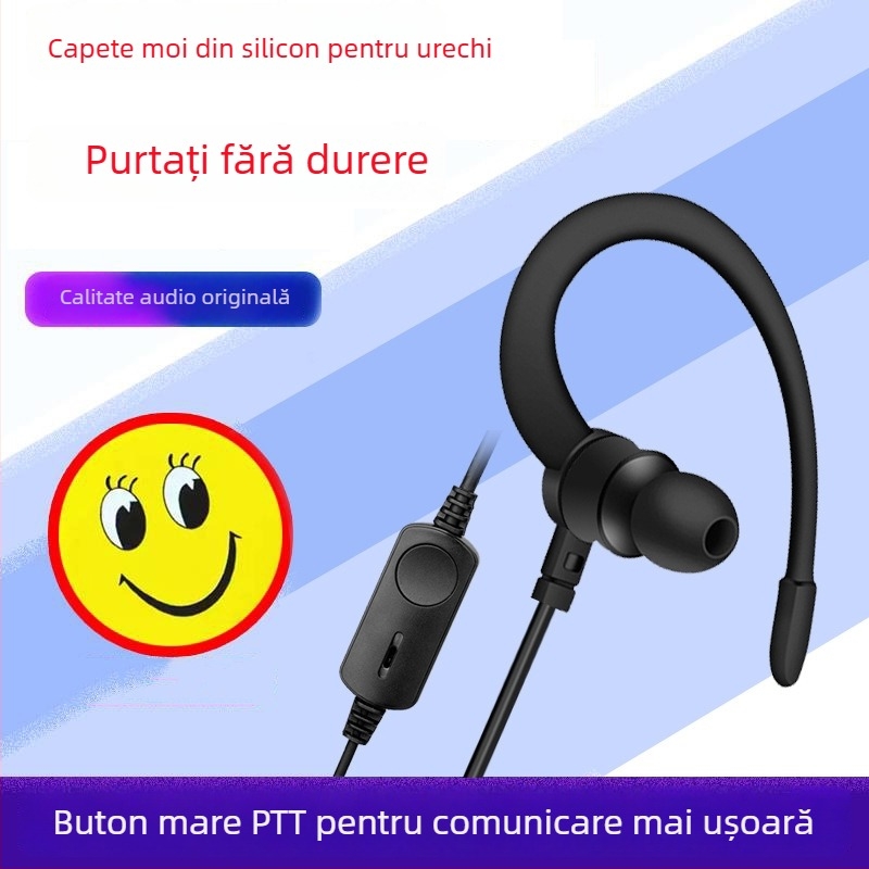Headset Baofeng 995 pentru radioul portabil K-head, impedanță 0,5 Ω