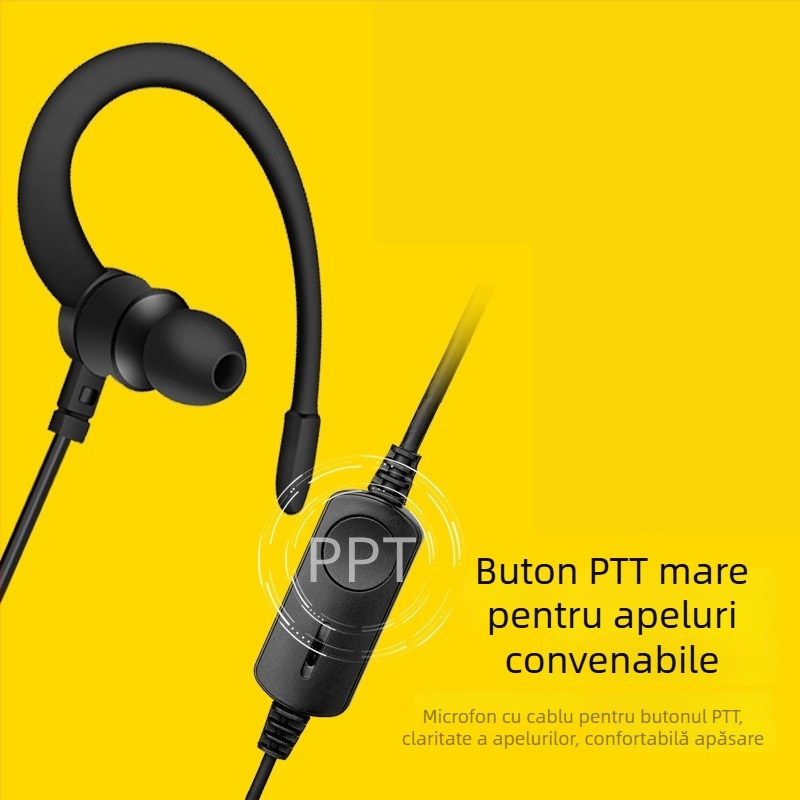 Headset Baofeng 995 pentru radioul portabil K-head, impedanță 0,5 Ω