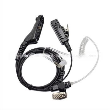 Căști intra-auriculare cu PTT și tub de aer pentru motociclete, compatibile cu XPR XiR DP DGP APX7000; raza de acțiune 1,5–3 km; fără baterie; anti-interferență