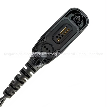 Căști intra-auriculare cu PTT și tub de aer pentru motociclete, compatibile cu XPR XiR DP DGP APX7000; raza de acțiune 1,5–3 km; fără baterie; anti-interferență