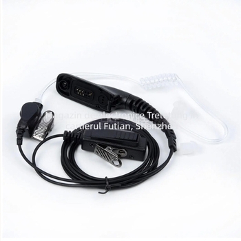 Căști intra-auriculare cu PTT și tub de aer pentru motociclete, compatibile cu XPR XiR DP DGP APX7000; raza de acțiune 1,5–3 km; fără baterie; anti-interferență