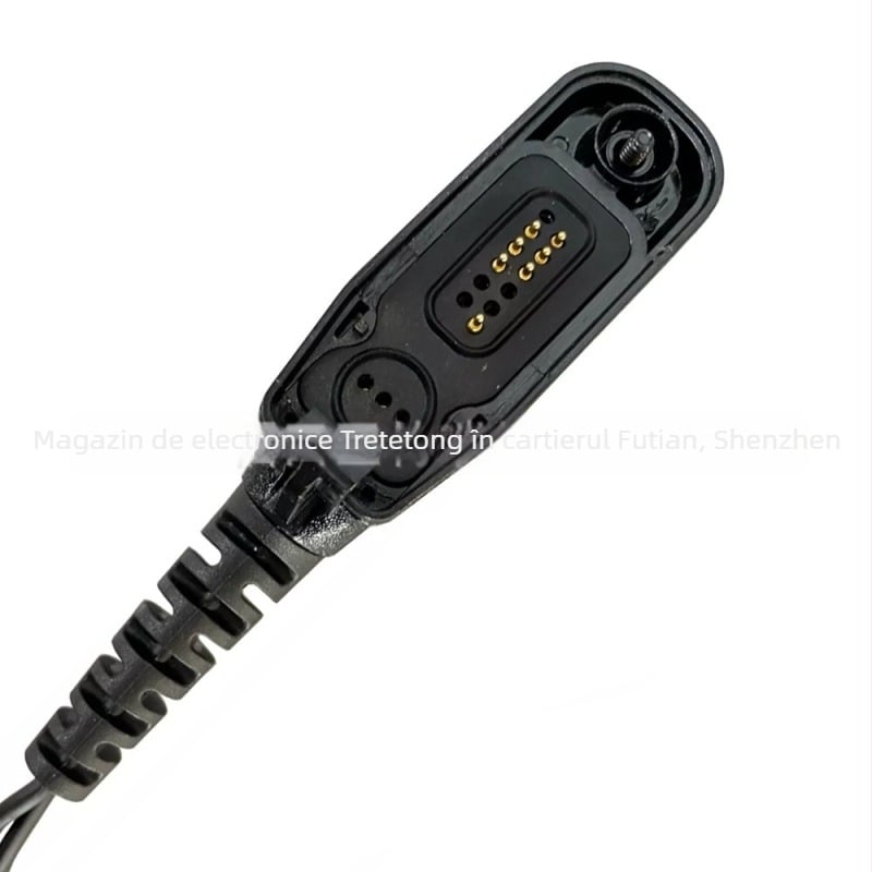 Căști intra-auriculare cu PTT și tub de aer pentru motociclete, compatibile cu XPR XiR DP DGP APX7000; raza de acțiune 1,5–3 km; fără baterie; anti-interferență
