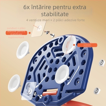 Antelope coș de baschet pentru copii, silențios, montat pe perete, reglabil pe înălime, pentru interior și exterior