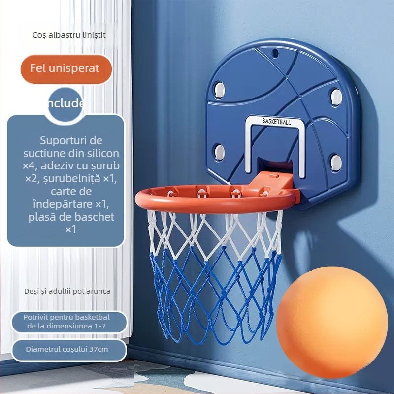 Antelope coș de baschet pentru copii, silențios, montat pe perete, reglabil pe înălime, pentru interior și exterior