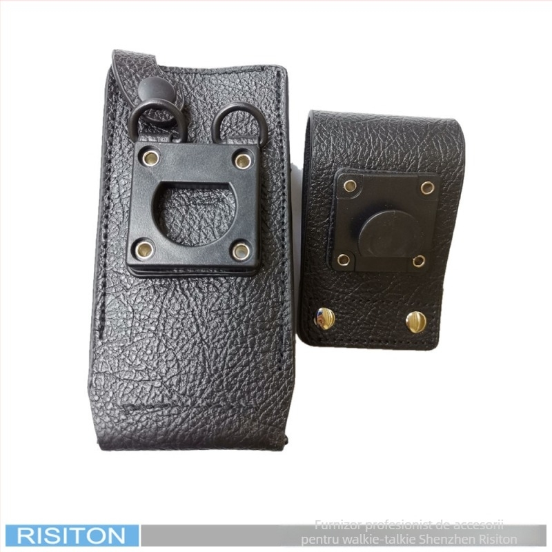 Husă din piele pentru radio portabil PT-3100, piele de vacă prim-strat, protecție anti-cadere, VHF/UHF, 5W