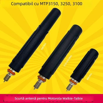 Antena Motorola pentru MTP3150 ultra-scurtă, compatibilă cu MTP850/830/MTH800; protecție anti-cădere; nu necesită baterie; aprobare model 11; rază teoretică până la 1,5 km
