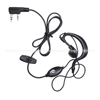 Baofeng headset pentru radio cu cablu din piele, compatibil BF-888S/BF-992, 5R, baterie litiu, cablu 120 cm, impedanță 8888 Ω, rază de până la 1,5 km
