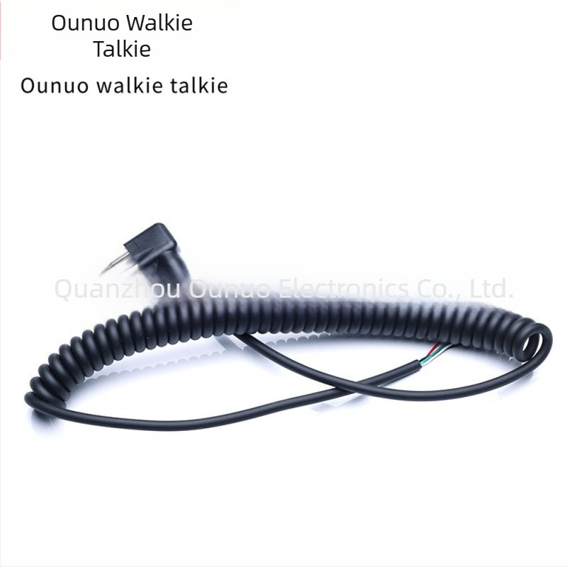 Cablu microfon pentru walkie-talkie, 4 conductori, compatibil cu Motorola M-head, GP68/88/88S/3188/300, fără baterie, rezistent la praf