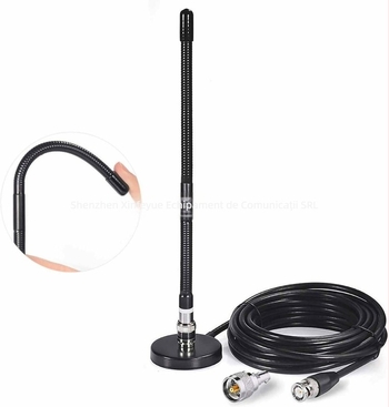 Kit antenă CB auto pentru 27MHz, portabil, cu conectori BNC și PL259 | Brand: YIDATON • Model: CB short wave antenna suit • Tip: Alte accesorii • Tip de comunicare: Non-inserting card