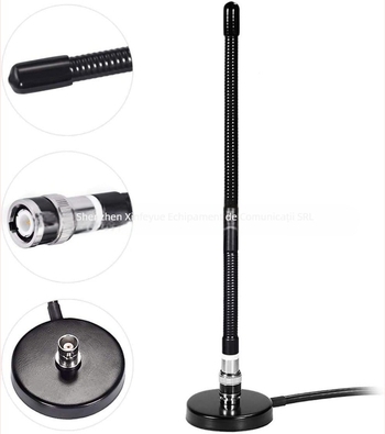 Kit antenă CB auto pentru 27MHz, portabil, cu conectori BNC și PL259 | Brand: YIDATON • Model: CB short wave antenna suit • Tip: Alte accesorii • Tip de comunicare: Non-inserting card