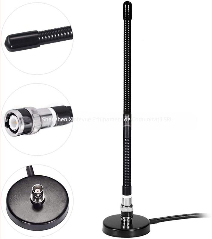 Kit antenă CB auto pentru 27MHz, portabil, cu conectori BNC și PL259 | Brand: YIDATON • Model: CB short wave antenna suit • Tip: Alte accesorii • Tip de comunicare: Non-inserting card