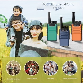 Baofeng BF-V8 mini stație radio portabilă, putere înaltă, 400-470 MHz, 5W, 16 canale, 5800 mAh, rezistentă la apă