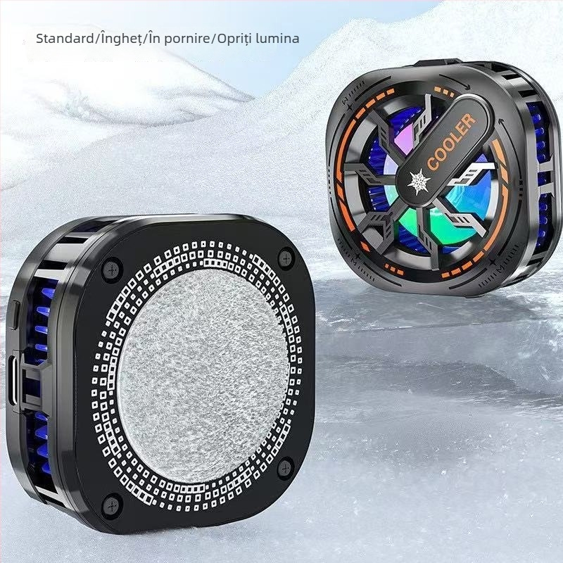 Răcitor magnetic pentru telefon, semiconductori dual-core, clip de spate, 125 g, 10W, interfață Type-C, ABS+metal, model N26