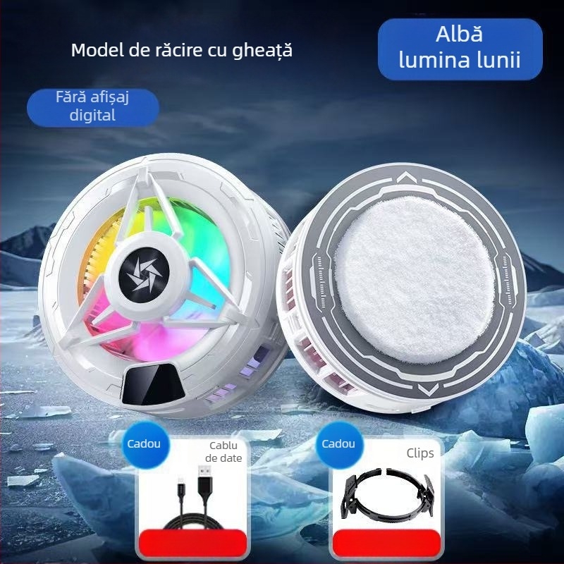 Răcitor magnetic pentru telefon, semiconductori dual-core, clip de spate, 125 g, 10W, interfață Type-C, ABS+metal, model N26