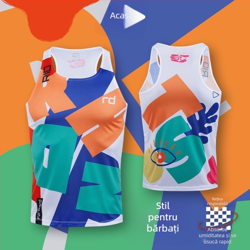 Vesta sport unisex pentru adulți, respirabilă din poliester