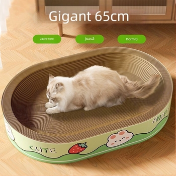 Cuib pentru pisici cu placă de zgâriere, totul într-unul; material: Default item, ambalaj: 1, stil: drăguț