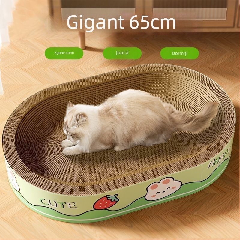 Cuib pentru pisici cu placă de zgâriere, totul într-unul; material: Default item, ambalaj: 1, stil: drăguț