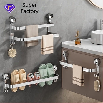 Raft pentru papuci și prosoape din oțel inoxidabil 304 - montaj fără găuri, Guangkai brand, personalizabil