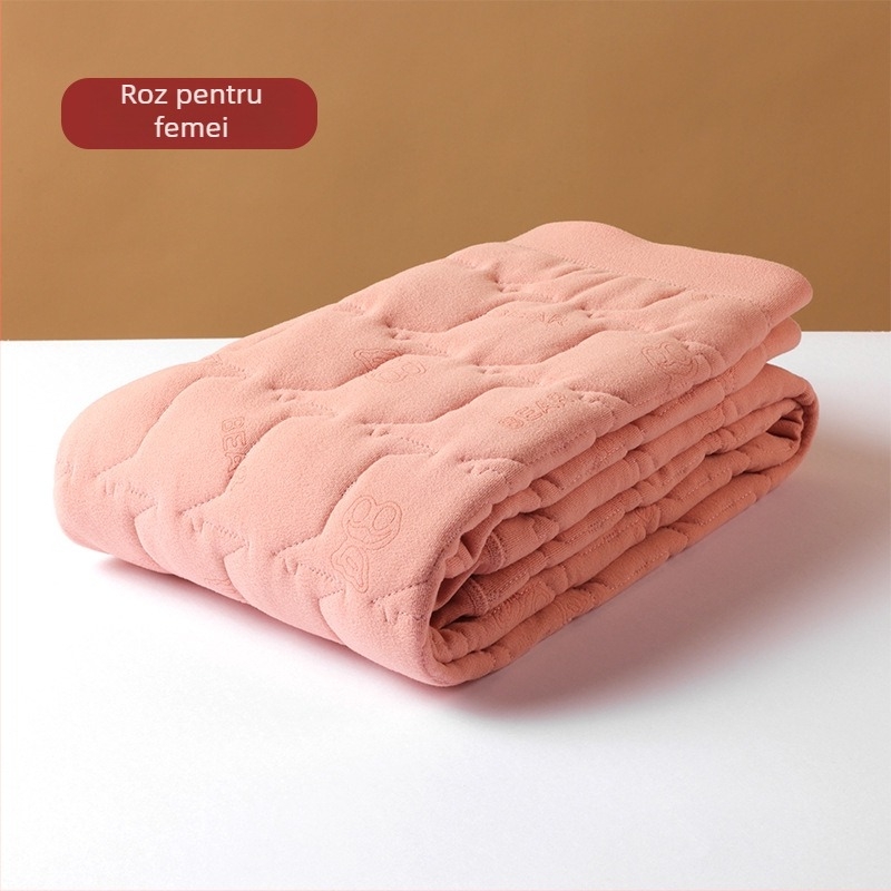 Pantaloni termici pentru copii, căptuți cu fleece, talie înaltă, 95% poliester + 5% spandex, toamnă-iarnă