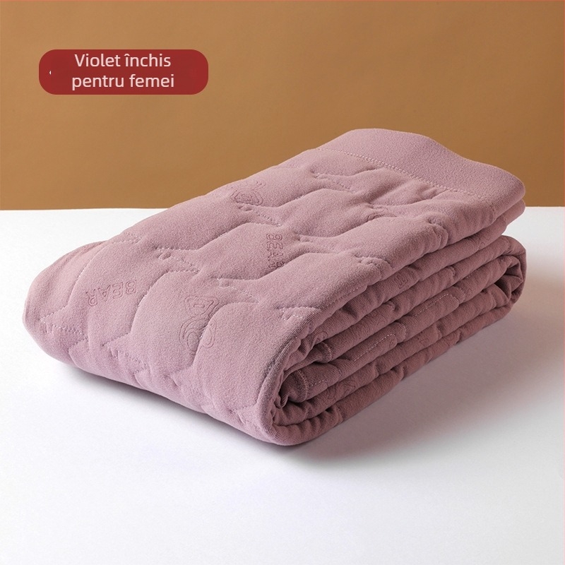 Pantaloni termici pentru copii, căptuți cu fleece, talie înaltă, 95% poliester + 5% spandex, toamnă-iarnă