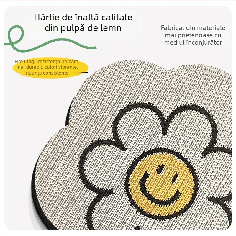 Placă de zgâriere pentru pisici montată pe perete — îngroșată, rezistentă la zgârieturi și uzură, acrilică