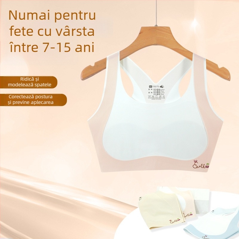 Sutien de dezvoltare pentru fete, primul stadiu, 8–12 ani, nailon/spandex 80/20, pentru toate sezoanele