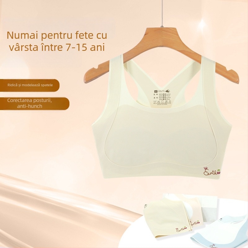 Sutien de dezvoltare pentru fete, primul stadiu, 8–12 ani, nailon/spandex 80/20, pentru toate sezoanele