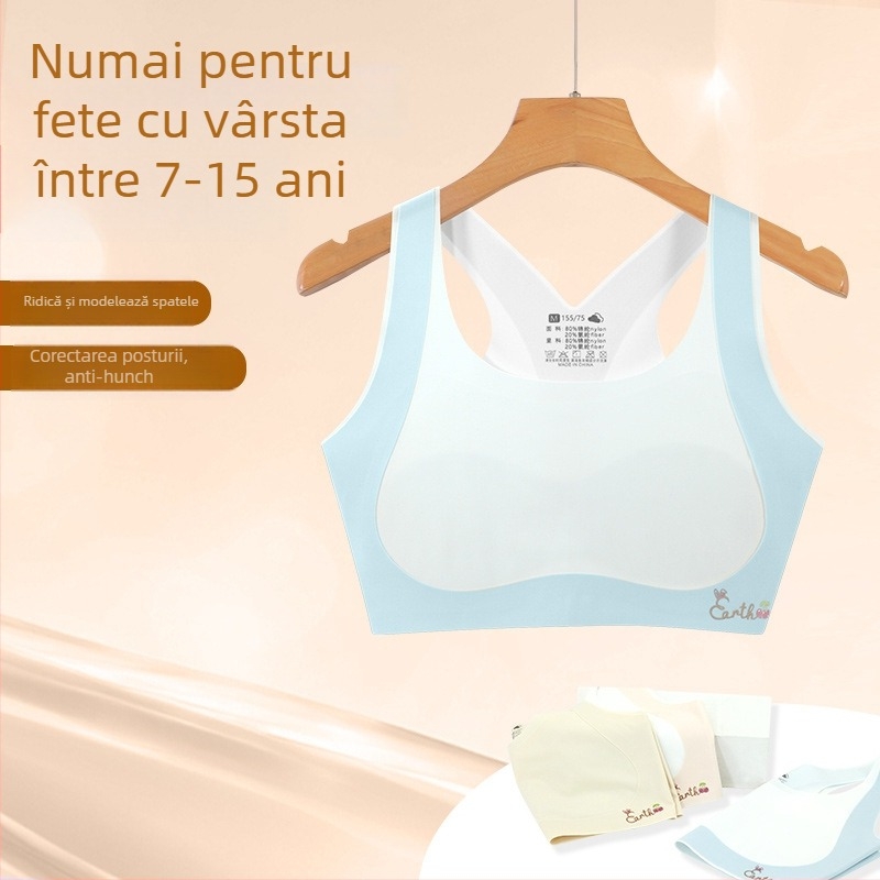 Sutien de dezvoltare pentru fete, primul stadiu, 8–12 ani, nailon/spandex 80/20, pentru toate sezoanele