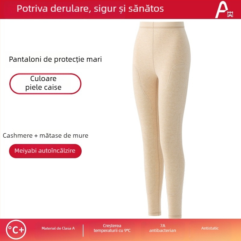 Set termic unisex cu căptușeală din catifea, material acrilic Derong, dublu strat, grosime extra 401–500 g/m², guler rotund, mâneci lungi, set sus și jos