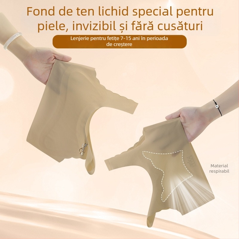 Set de lenjerie pentru fete din nailon cu sutien și maieu, compoziție 72% nailon / 28% elastan, destinat copiilor peste 8 ani, vară 2025, nivel de securitate Clasa A