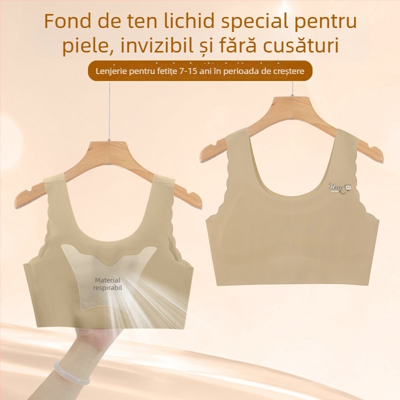 Set de lenjerie pentru fete din nailon cu sutien și maieu, compoziție 72% nailon / 28% elastan, destinat copiilor peste 8 ani, vară 2025, nivel de securitate Clasa A