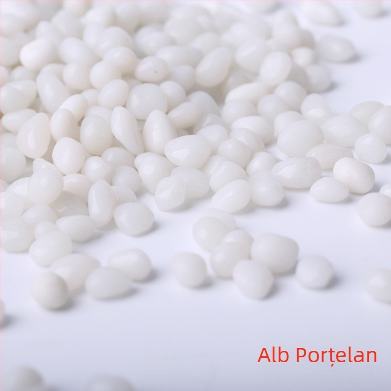 Pietre de peisaj pentru acvariu – nisip pentru fund cu bază din sticlă, pachet 25 kg, 250 g/buc, brand Huaying