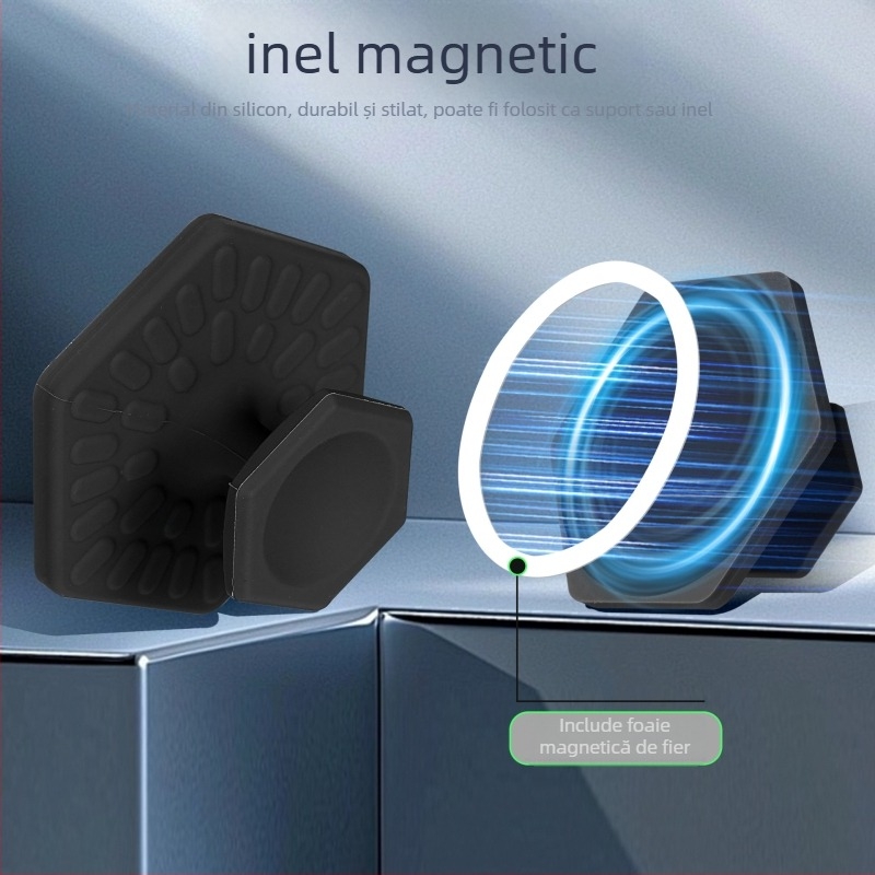 Suport magnetic pentru telefon, bază de birou, din plastic universal