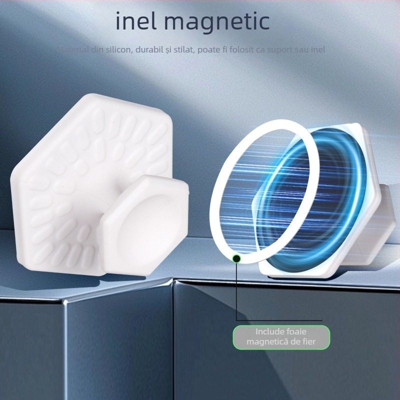 Suport magnetic pentru telefon, bază de birou, din plastic universal