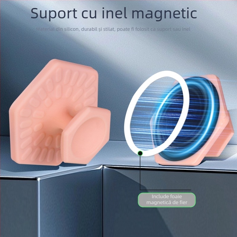Suport magnetic pentru telefon, bază de birou, din plastic universal