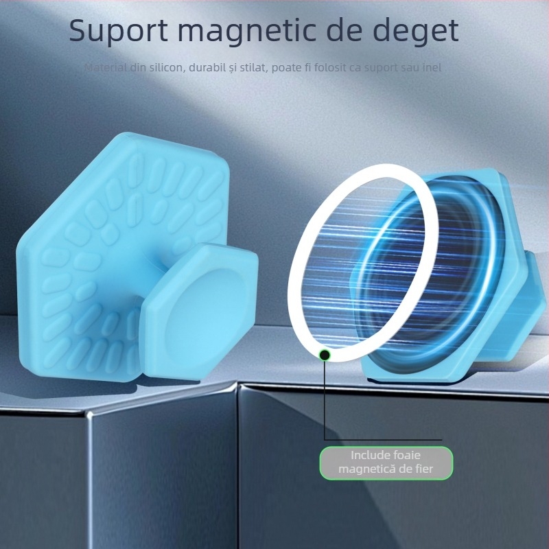 Suport magnetic pentru telefon, bază de birou, din plastic universal