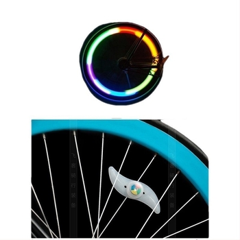 Lumină pentru roata bicicletei pentru adolescenți, cu efecte de clipire pentru plimbări nocturne — Amber; Fără personalizare; Fără import; Alte piețe