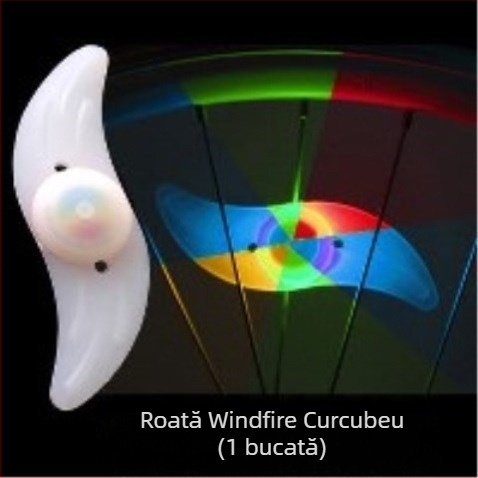 Lumină pentru roata bicicletei pentru adolescenți, cu efecte de clipire pentru plimbări nocturne — Amber; Fără personalizare; Fără import; Alte piețe