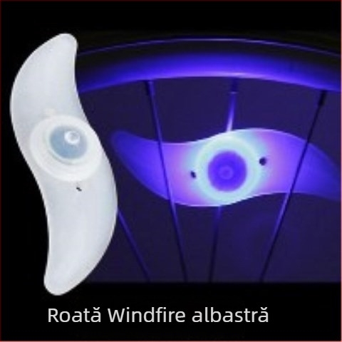 Lumină pentru roata bicicletei pentru adolescenți, cu efecte de clipire pentru plimbări nocturne — Amber; Fără personalizare; Fără import; Alte piețe